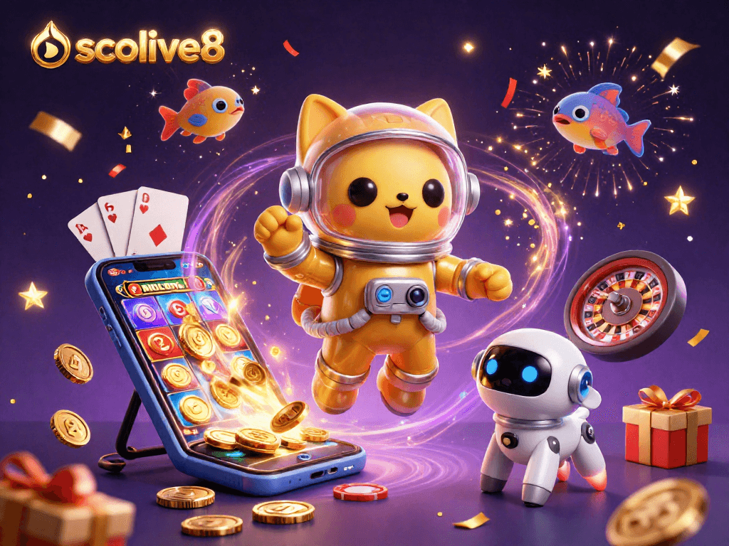 Experience thrilling gameplay with socolive8, featuring exciting characters amidst dynamic gambling elements.