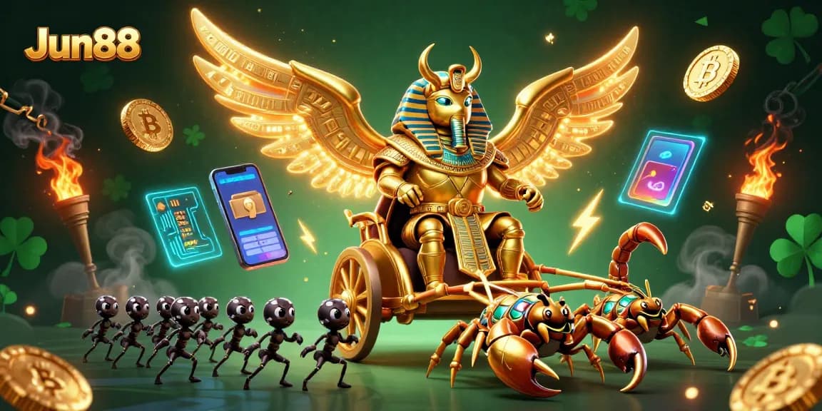 Experience thrilling wins at Jun88 with a vibrant 3D casino adventure featuring captivating characters and rich details.