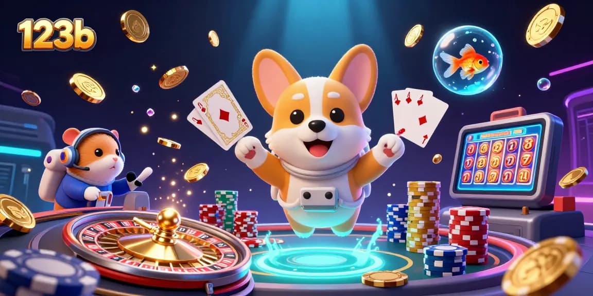 Engage with dynamic gaming at 123b, featuring an astronaut corgi and spinning roulette.
