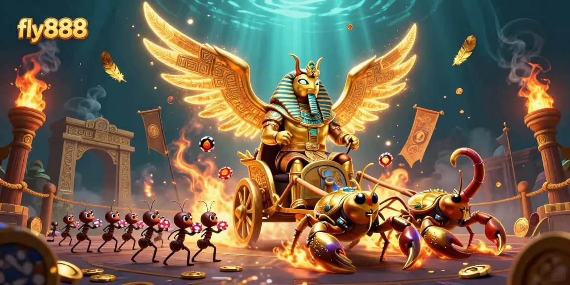 Join the thrill of fly88888888 with a vibrant illustration showcasing dynamic casino action and excitement.