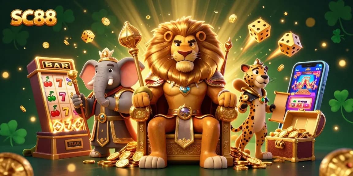 Experience SC88 like never before with a vibrant jackpot explosion in this immersive casino scene.