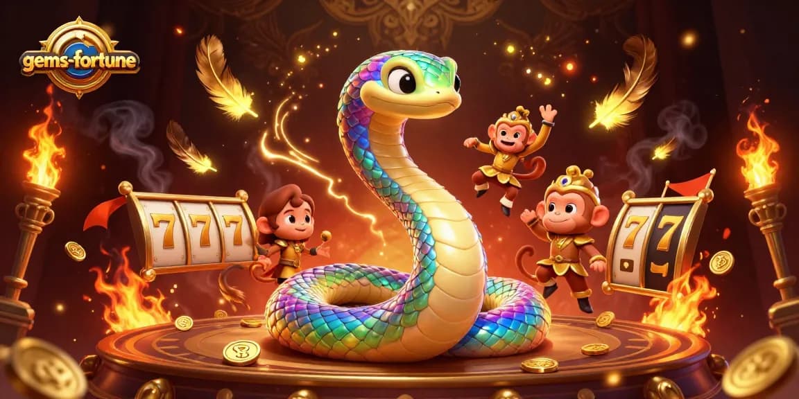 Spin the reels of gems-fortune while exploring vibrant treasures in this dynamic slot illustration.