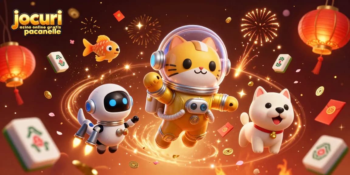Joacă jocuri casino online gratis păcănele cu personaje 3D într-o ilustratie captivantă.