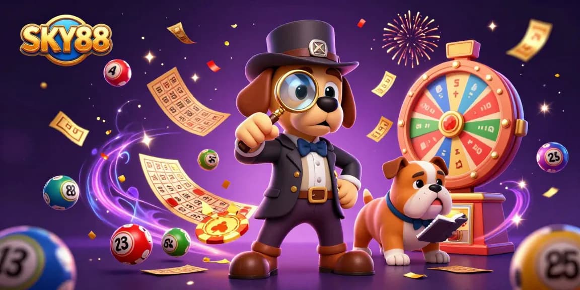 Engage in thrilling games with SKY88 while discovering clues in a vibrant casino adventure.