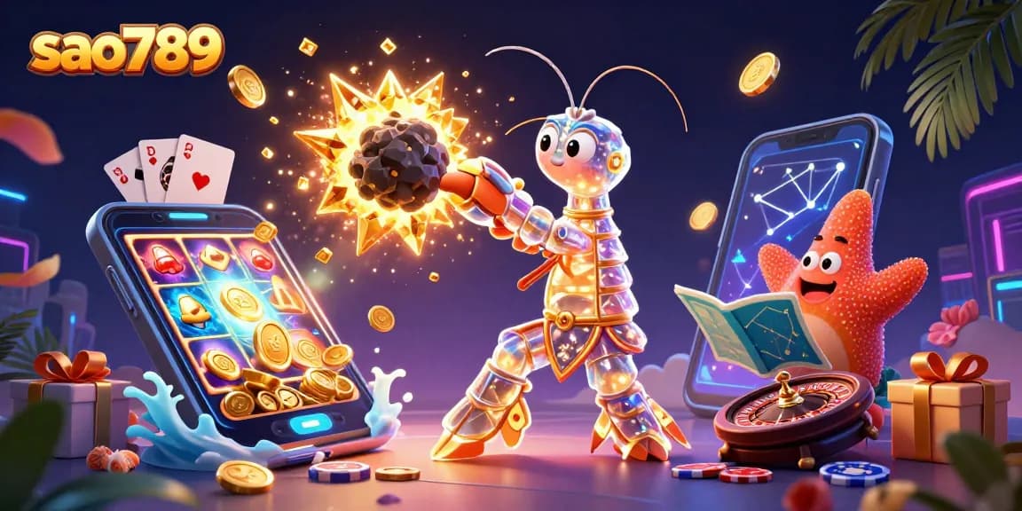 Engage in thrilling gameplay at sao789 with a galactic samurai and vibrant casino elements exploding with excitement.