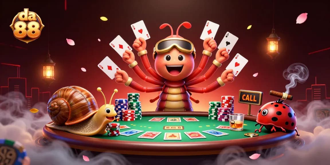 Players enjoy da 88 casino gaming with exciting card action and vibrant poker elements.