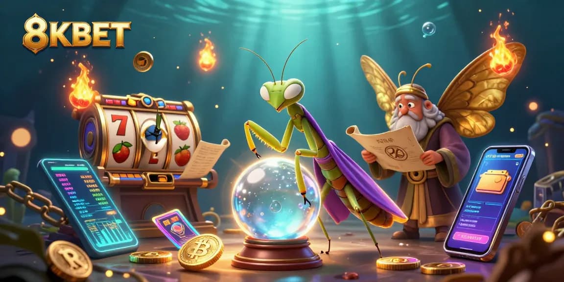 Experience thrilling gameplay at 8KBET with vibrant jackpot slots and mystical characters.