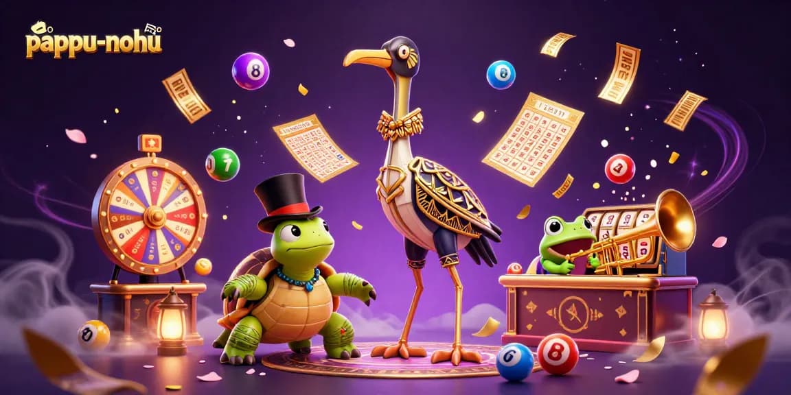 Pappu-nohu captivates players with vibrant scenes of excitement, featuring lottery activities and win moments.