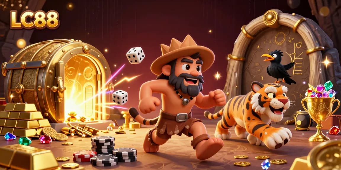 LC88 provides an exciting gaming experience with dynamic casino adventures featuring prehistoric characters and treasures.