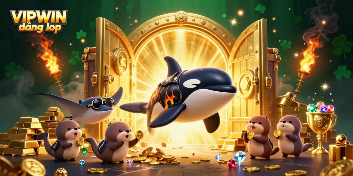 Experience thrilling VIPWIN đăng nhập action with a dynamic underwater scene filled with treasure.