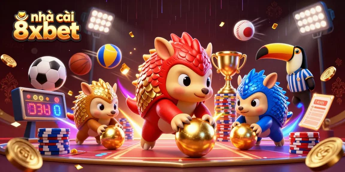 Experience the excitement of nhà cái 8xbet with vibrant pangolins and dynamic betting elements.