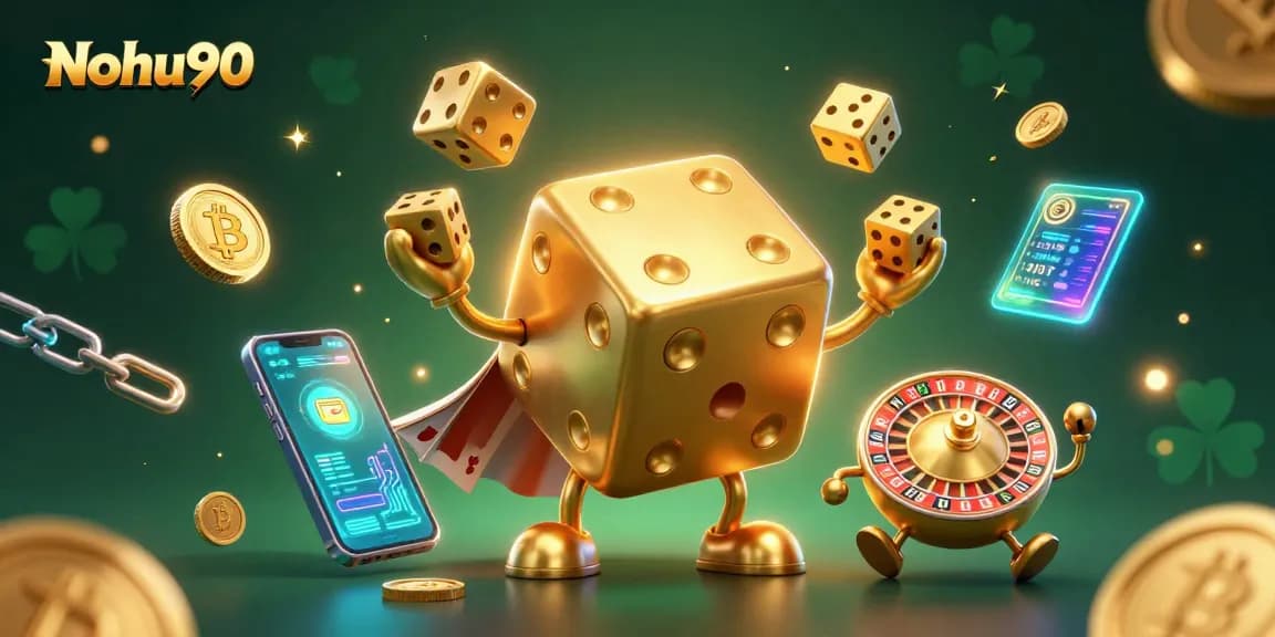 Nohu90 unleashes thrilling jackpot excitement with golden dice and crypto elements