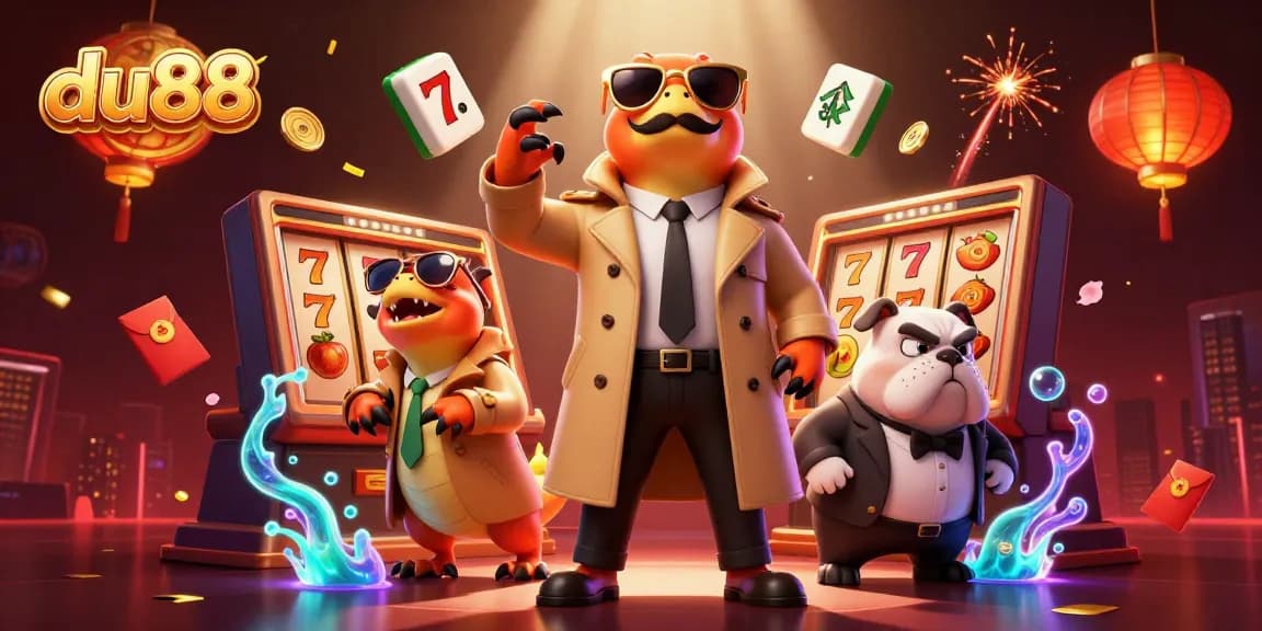 Experience du88 excitement with three raptors in disguise at a vibrant casino lounge scene.