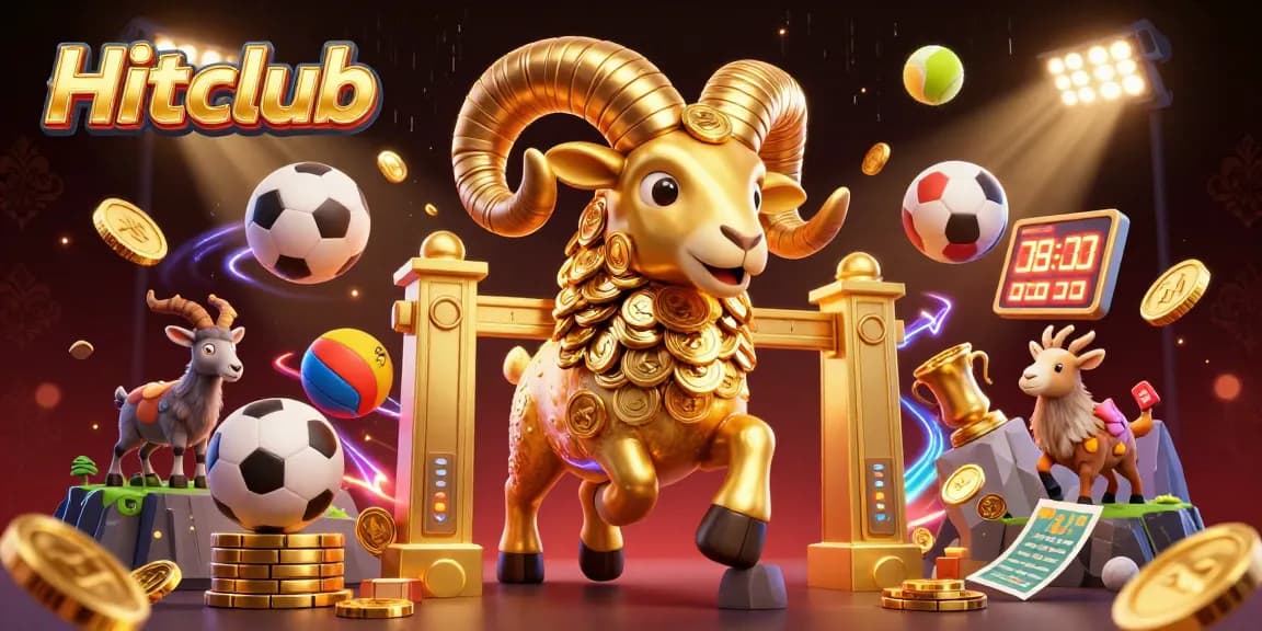 Experience the thrilling excitement of Hitclub with dynamic sports elements and vibrant energy.