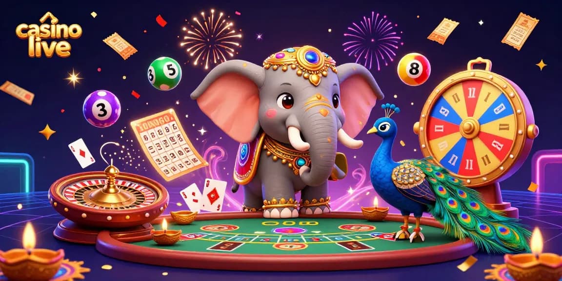 Experience the exciting casino live atmosphere with vibrant characters and dynamic game elements.