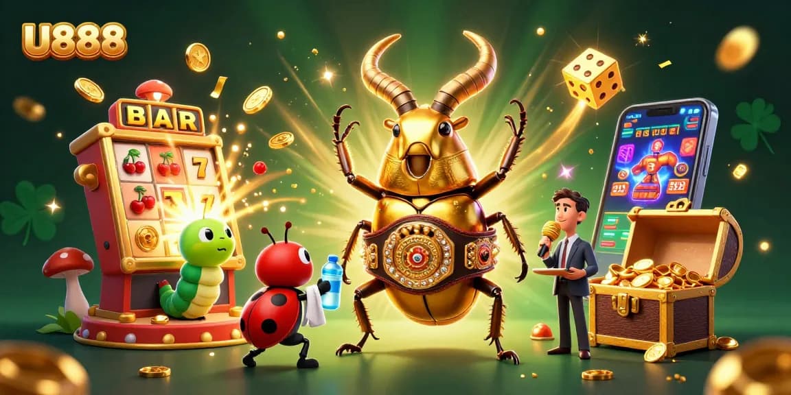 Experience thrilling wins at U888 with vibrant 3D gaming characters and explosive jackpots.
