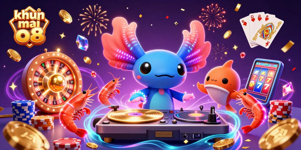 Experience thrilling khuyến mãi o8 with vibrant casino characters and dynamic elements in a festive underwater scene.