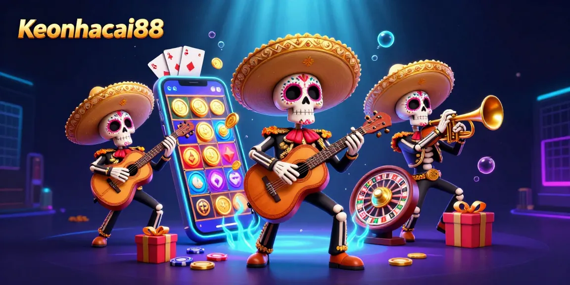 Experience exciting gameplay with Keonhacai88's vibrant mariachi scene and casino fun