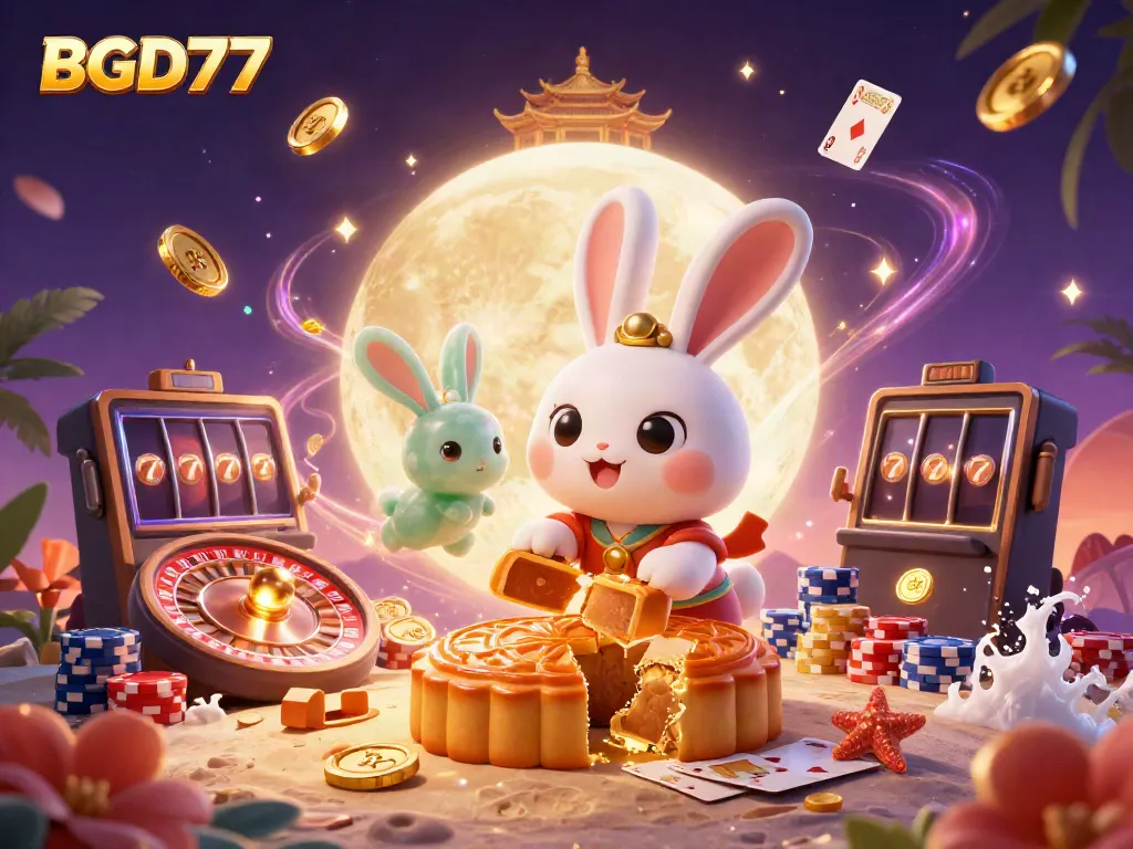 Engage in thrilling gameplay with BGD77 featuring a lively rabbit and casino elements.