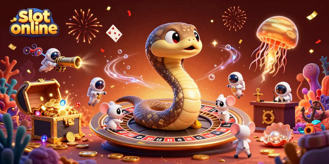 Nikmati slot online dalam ilustrasi 3D dengan karakter unik di luar angkasa.