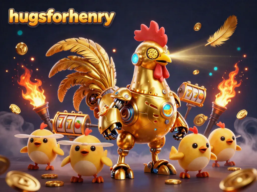 hugsforhenry elevates the gaming experience with vibrant casino visuals and retro-futuristic characters