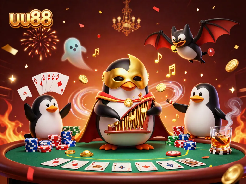uu88 showcases a vibrant casino atmosphere with unique characters and dynamic elements for immersive play.