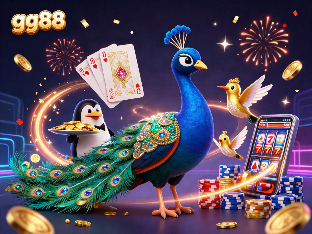 Engage in thrilling excitement with gg88's vibrant casino experience, illustrated in stunning 3D.