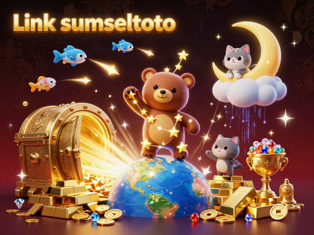 Experience the thrill of winning with Link sumseltoto's vibrant casino universe, showcasing dazzling gold rewards.