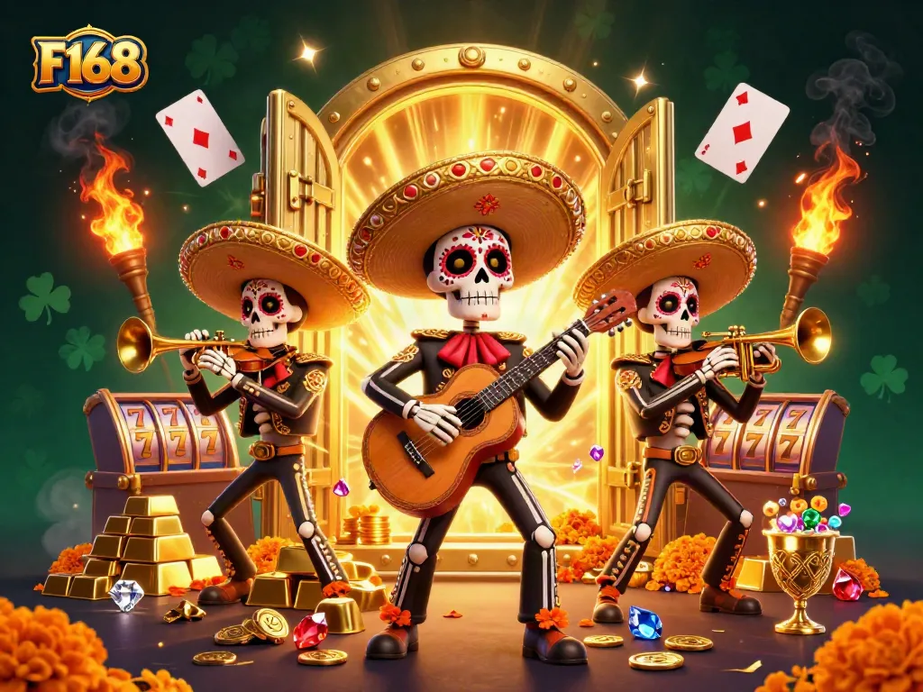 Engage with F168's exciting casino experience featuring dynamic games and vibrant characters.