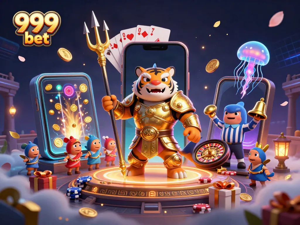 Engage with the action of the 999 bet casino under the sea with a triumphant shark warrior.