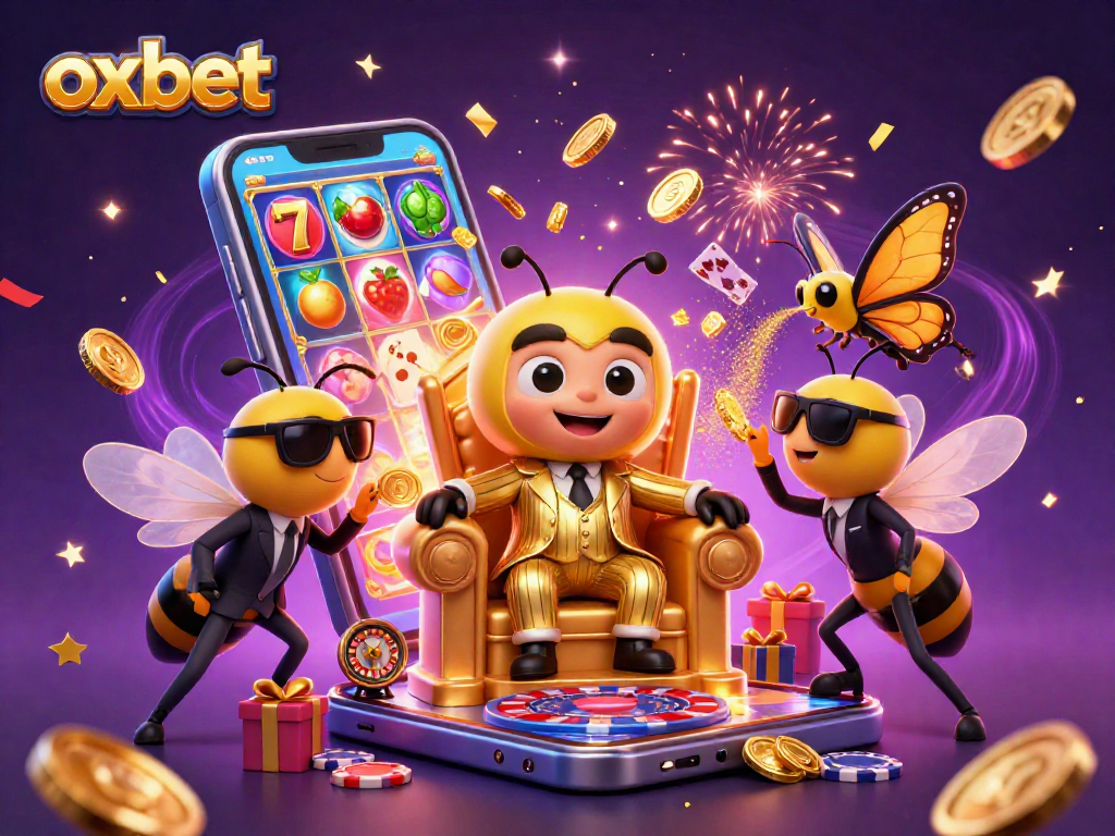 Engage in exciting slots with oxbet featuring a buzzing bumblebee mob boss and vivid gaming elements.