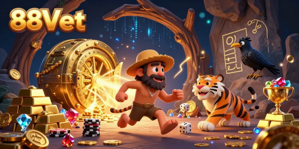 Experience the exhilarating atmosphere of 88Vbet's prehistoric casino with creative characters and rich rewards.