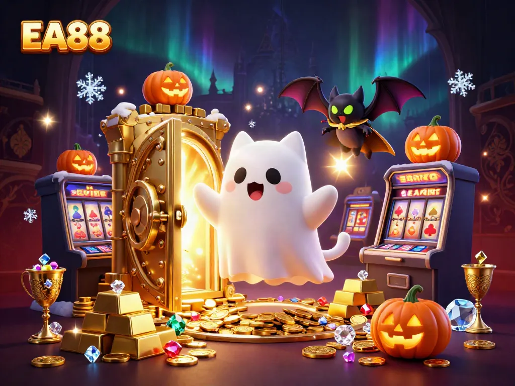 Experience thrilling blackjack action at EA88 with vibrant casino elements and colorful characters.