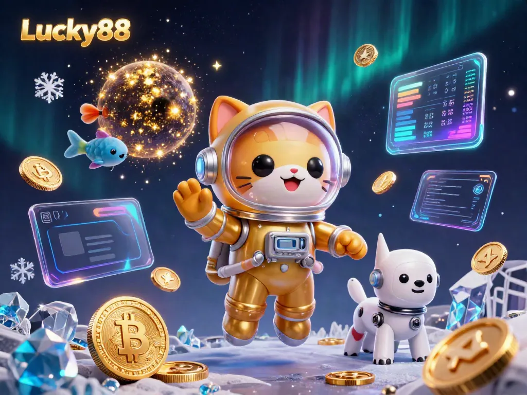 Experience thrilling gaming at Lucky88 with vibrant characters and dynamic casino elements.