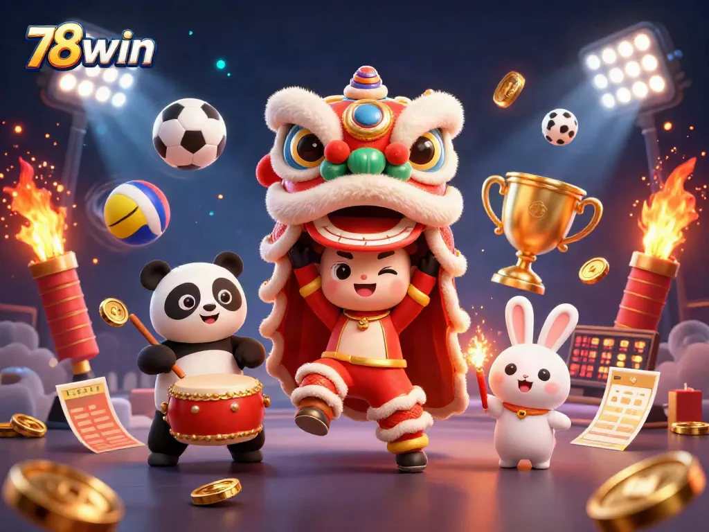 Engage with 78win's thrilling casino experience featuring dynamic characters and vibrant game elements.
