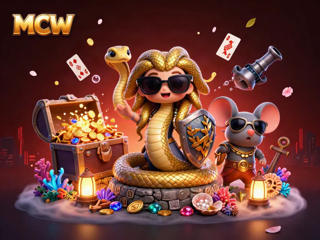 Experience thrilling gaming at MCW with our vibrant underwater casino scene filled with adventure.