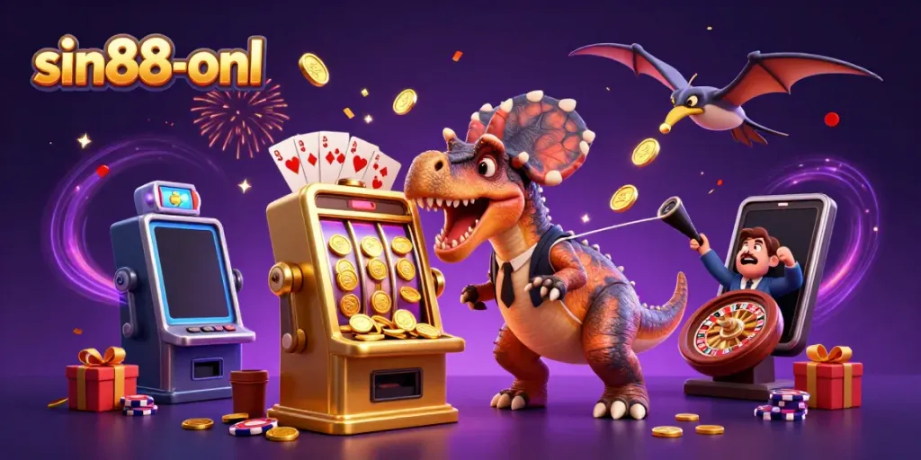 Experience thrilling jackpots in a vibrant sin88-onl casino world with cartoon dinosaurs