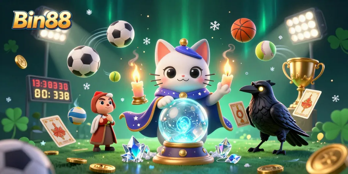 Engage with Bin88's captivating fantasy casino world featuring magical elements and dynamic sports action.