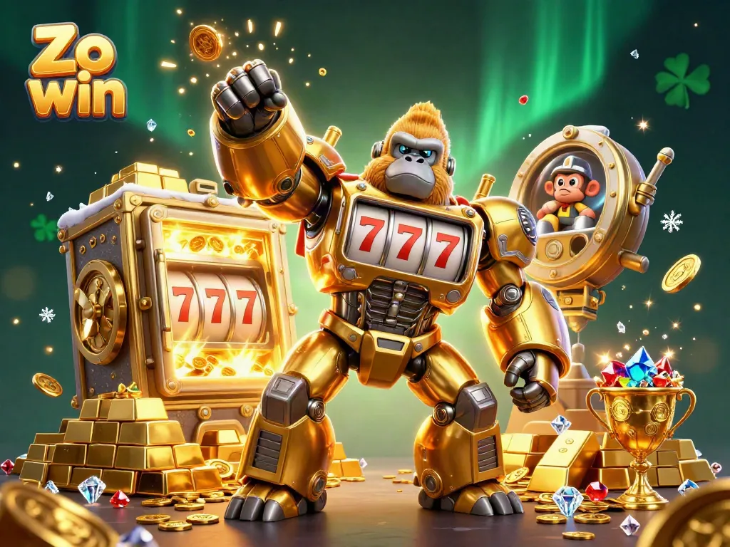 Experience thrilling wins with Zo win's vibrant 3D casino scene showcasing adventure and excitement.