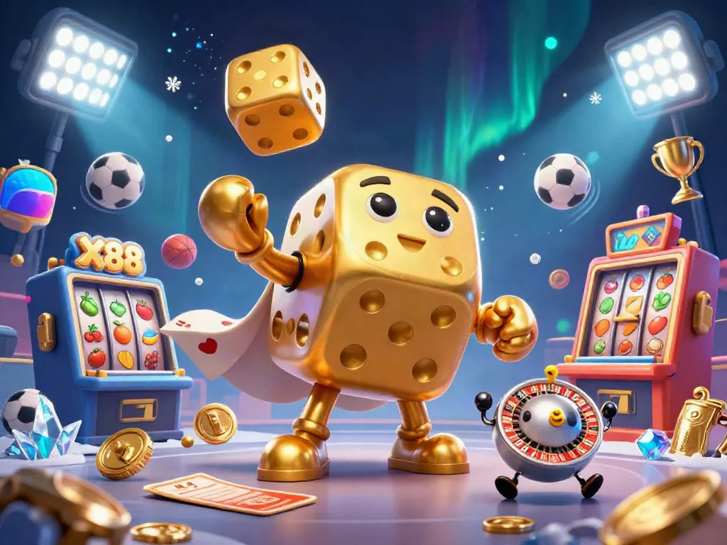 Engage with X88's thrilling golden casino dice golem juggling lucky symbols for jackpot wins.