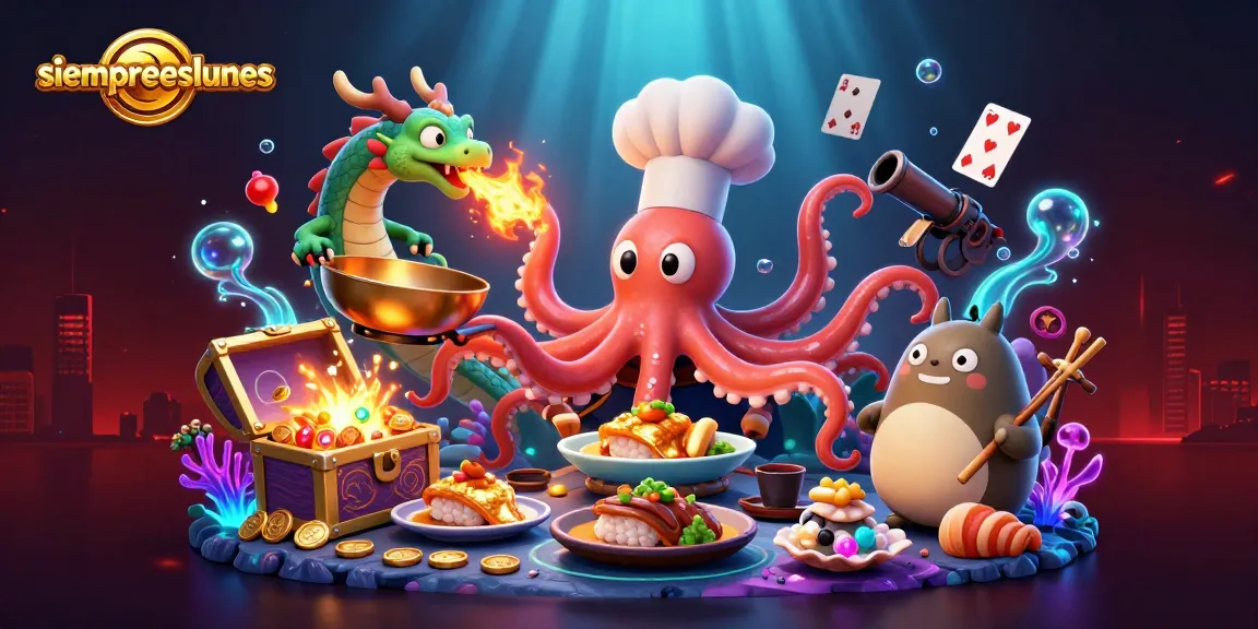 siempreeslunes ignites excitement in an underwater casino scene with vibrant characters and treasures