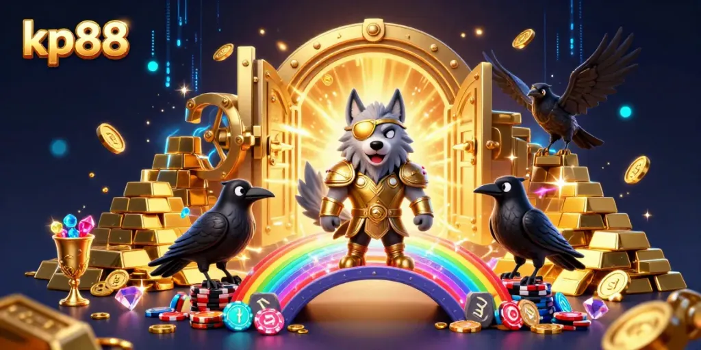 Experience thrilling gaming strategies at kp88 with vibrant Norse mythology characters and dynamic casino elements.