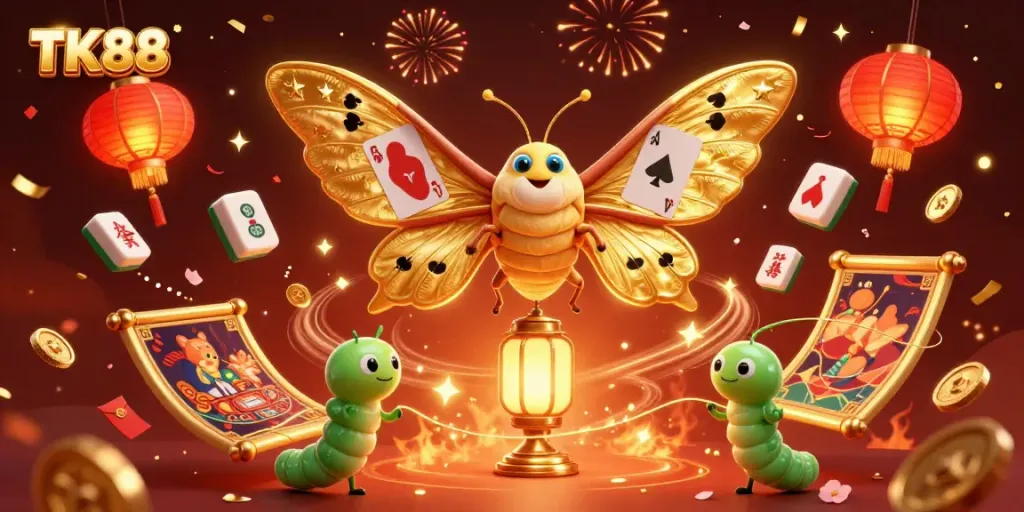 Bet on vibrant casino fun with TK88 and dazzling golden gaming elements.