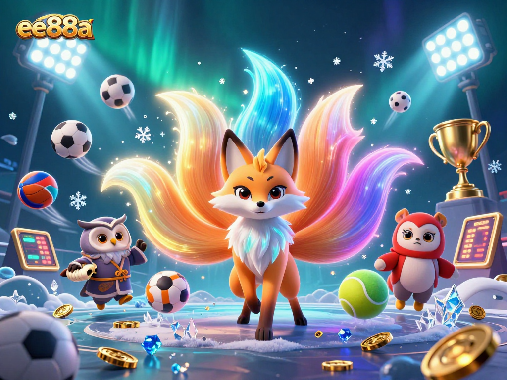 Engage in thrilling casino action with ee88a as the nine-tailed fox spirit dazzles amidst vibrant betting elements.