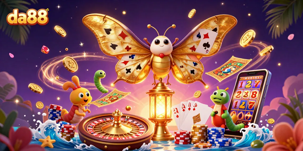 Experience thrilling da88 casino adventures with vibrant golden wings and dynamic gaming elements.