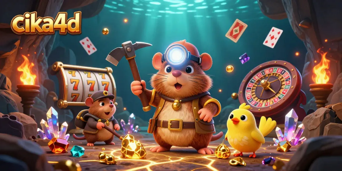 Engage with the exciting world of cika4d through a vibrant casino illustration showcasing dynamic gaming elements.