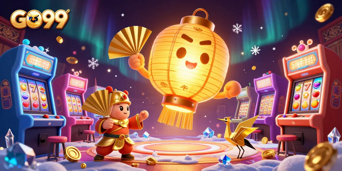 Experience thrilling bets with GO99 in this vibrant, casino-themed illustration.