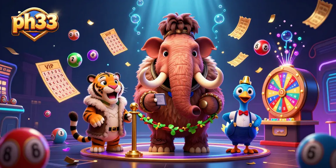 Experience the excitement of ph33 betting with a vibrant casino scene featuring dynamic characters and game elements.